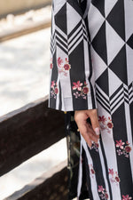 Motif Printed Cambric Suit-007