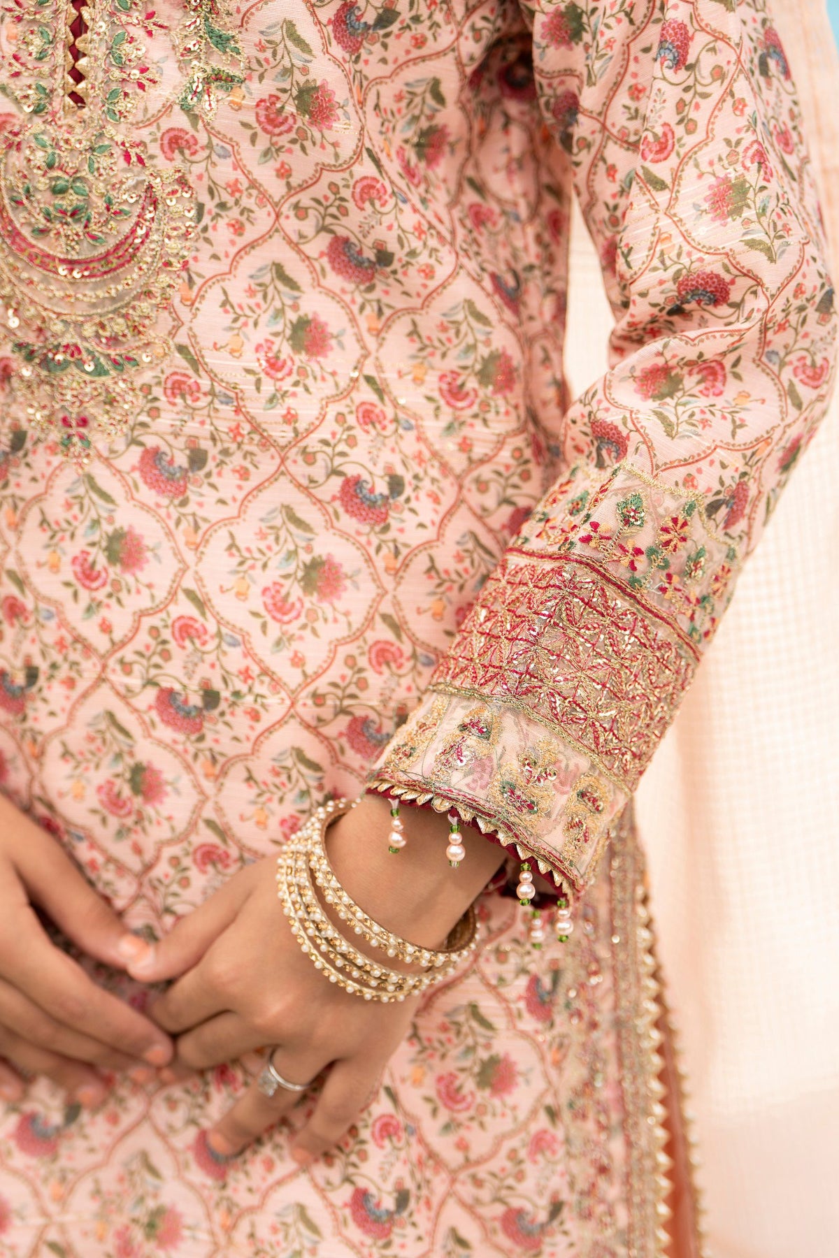 Motif Girls Munar Embroidered suit-689