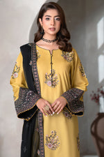Motif Cambric Embroidered Suit-007