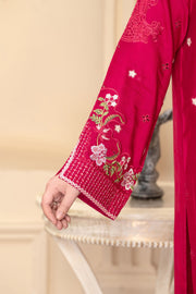 Motif Viscose Embroidered Suit-046