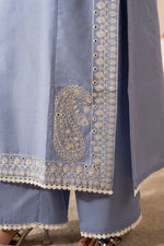 Motif Embroidered Jacquard Suit-4066