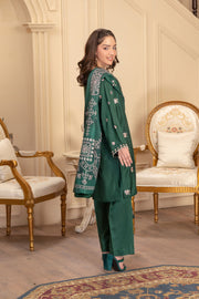 Motif Viscose Embroidered Suit