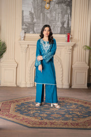 Motif Slub Linen Co-ord Set