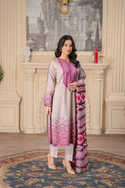 Motif Khaddar Embroidered Suit