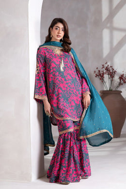 Motif Karandi Embroidered Suit-007