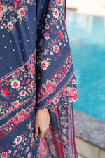 Motif Printed Lawn Suit-016