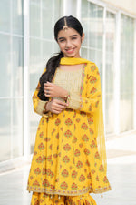 Motif Girls Poly Lawn Embroidered Suit-706