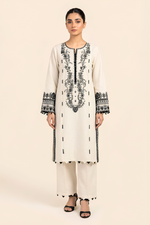 Motif Khaddar Embroidered Suit-3959