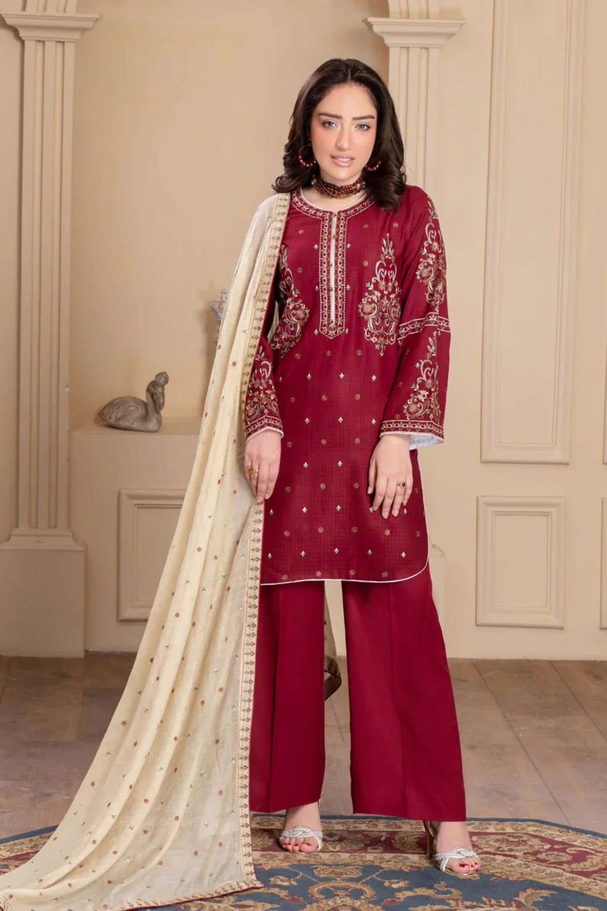 Motif Rib Alpine Embroidered Suit-190 - Motif UK