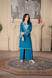 Motif Slub Linen Co-ord Set