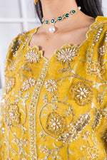 Motif Organza Embroidered Suit-361