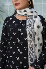 Motif Printed Lawn Suit-3991