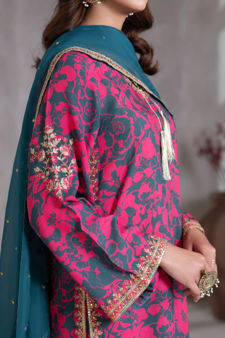 Motif Karandi Embroidered Suit-057