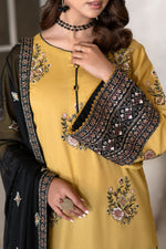 Motif Cambric Embroidered Suit-007