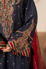 Motif Embroidered Mesoori Suit-006