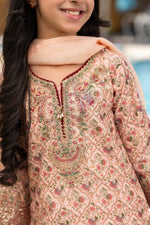 Motif Girls Munar Embroidered suit-689