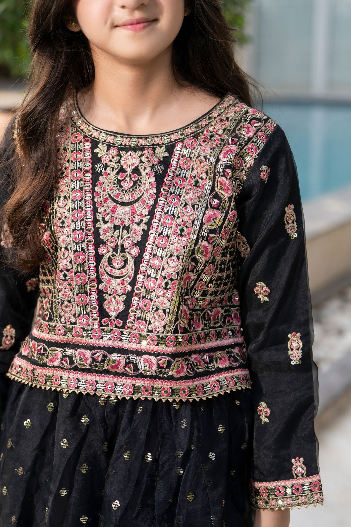 Motif Girls Embroidered Lawn Suit-703