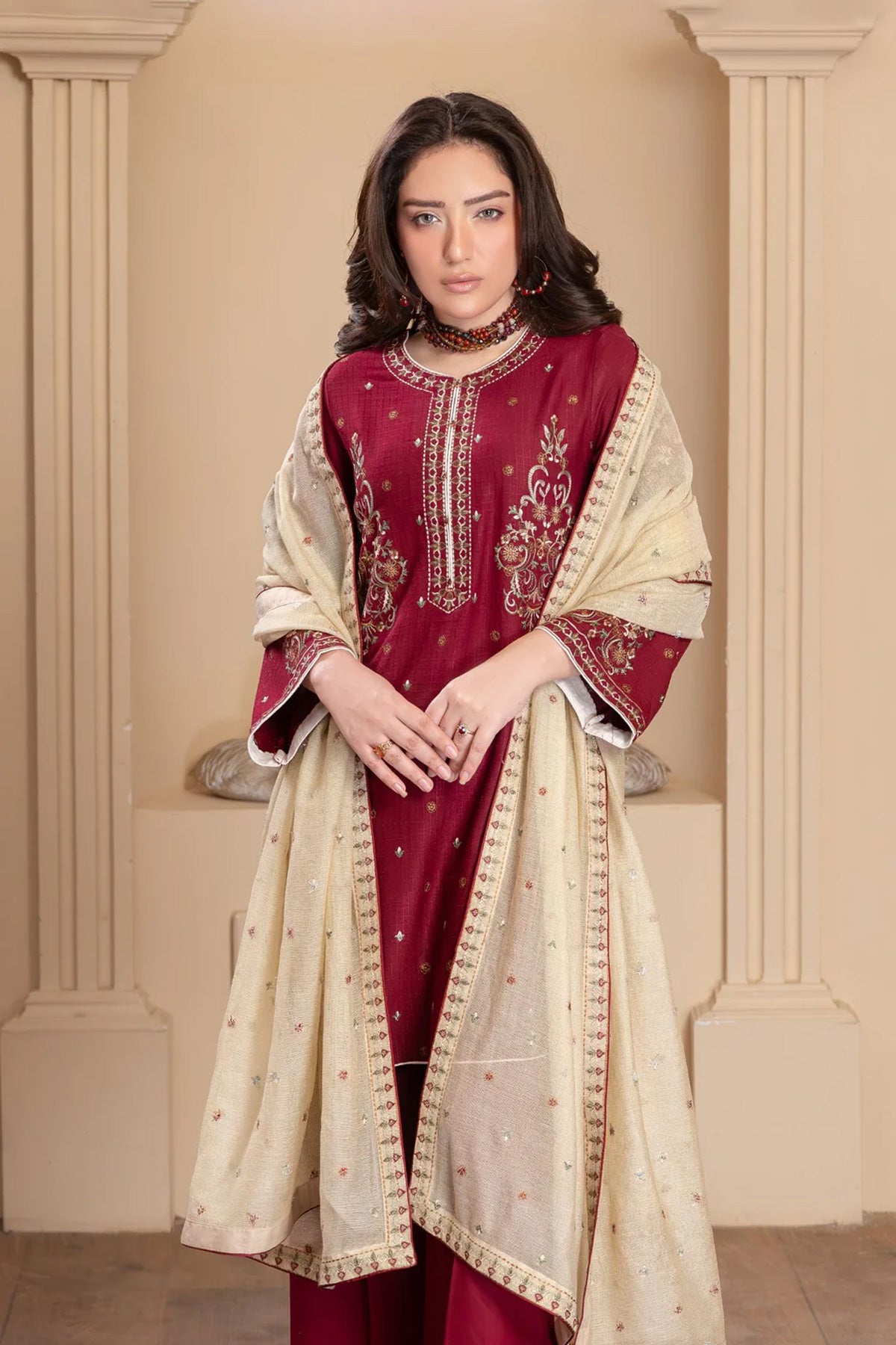 Motif Rib Alpine Embroidered Suit-190 - Motif UK