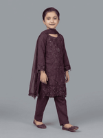 Motif Kids Lawn Embroidered Suit-035