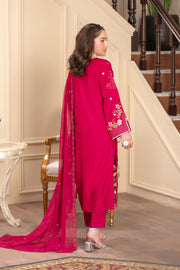 Motif Viscose Embroidered Suit-046