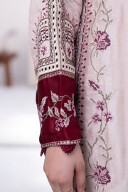 Motif Cotail Linen Embroidered Suit-052