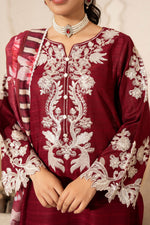 Motif Embroidered Katpana Lawn Suit-009