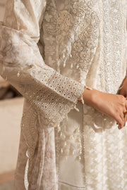 Motif Embroidered Jacquard Suit-4023