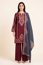 Motif Alpine Embroidered Suit-006