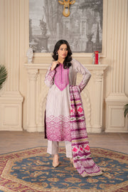 Motif Khaddar Embroidered Suit