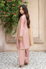 Motif Girls Embroidered Suit-659