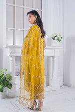 Motif Organza Embroidered Suit-361