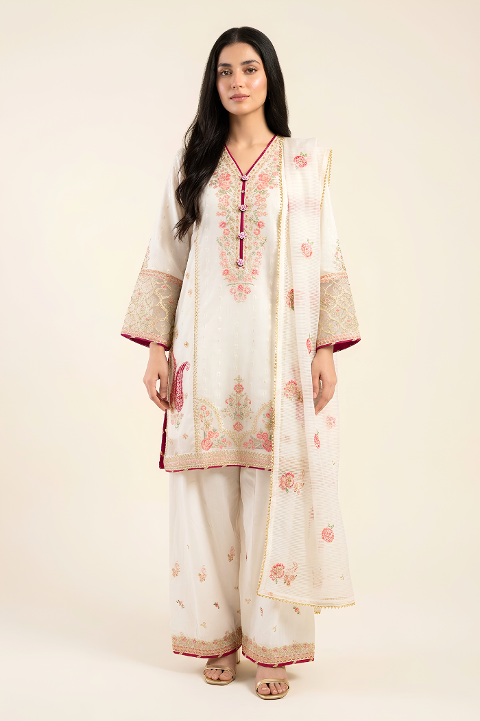 MOTIF KHADDI NET EMBROIDERED SUIT-4167