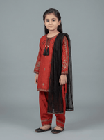 Motif Kids Embroidered Suit-26402