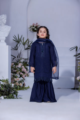 Motif Kids Cotton Embroidered Suit