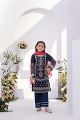 Motif Organza Embroidered Suit