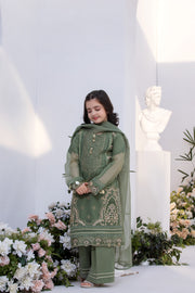 Motif Khaddi Net Embroidered Suit