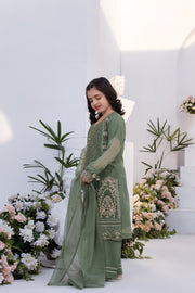 Motif Khaddi Net Embroidered Suit