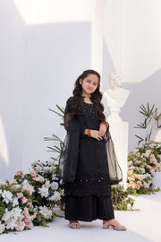 Motif Girls Organza Embroidered Suit