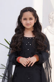 Motif Girls Organza Embroidered Suit