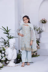 Motif Kids Embroidered Suit