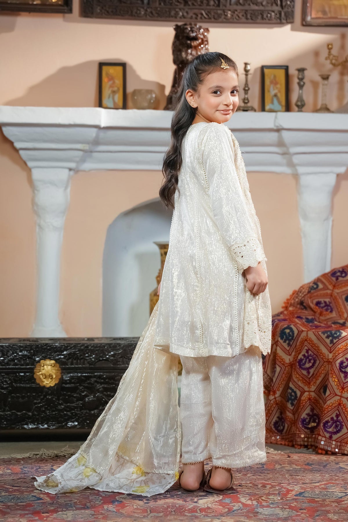 Motif Kids Tilla and Sequence Embroidered Suit-602 - Motif UK