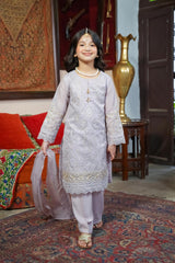 Motif Kids Embroidered Suit