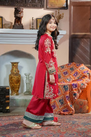 Motif Kids Embroidered Suit-612