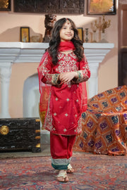 Motif Kids Embroidered Suit-612