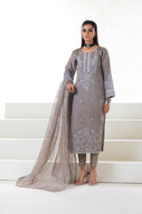 MOTIF RAWSILK EMBROIDERED SUIT