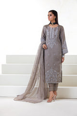 MOTIF RAWSILK EMBROIDERED SUIT