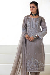 MOTIF RAWSILK EMBROIDERED SUIT