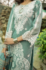 Motif Cotton Embroidered Suit