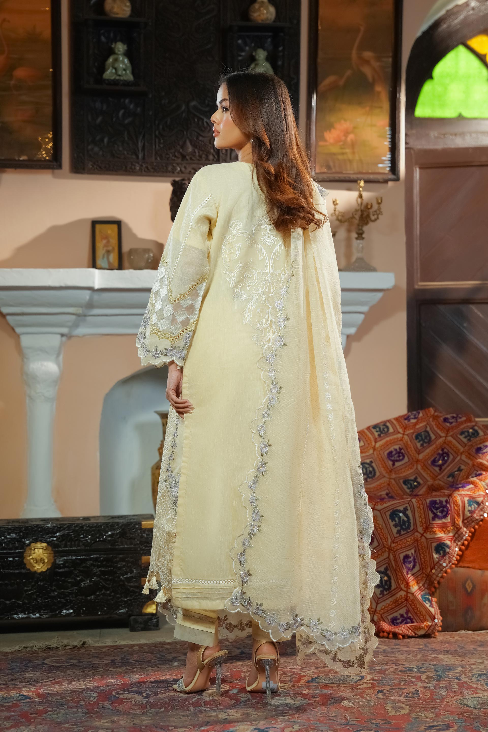 Motif Munar Embroidered Suit