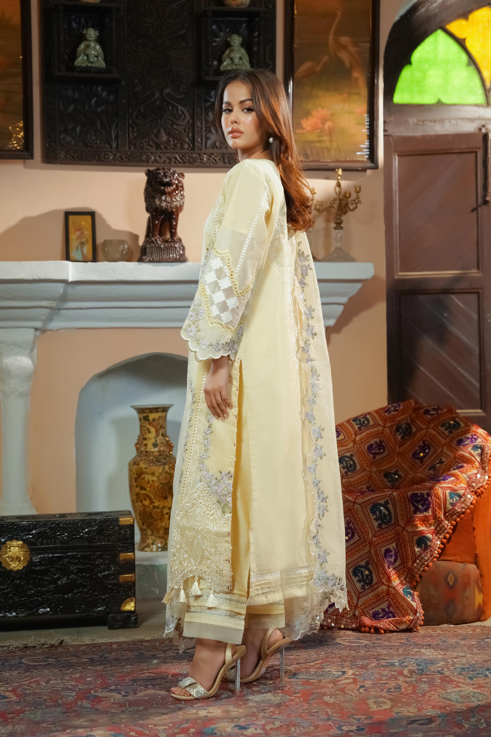 Motif Munar Embroidered Suit